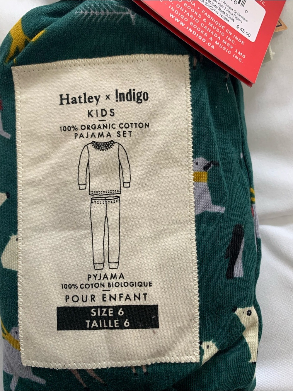 New Hatley × Indigo PAJAMA SET Kids Size 6